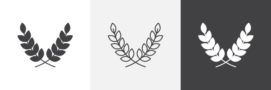 Wheat grain icon element for design projects and web designs