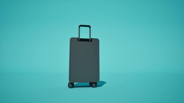 3D Travel Concept With Suitcase