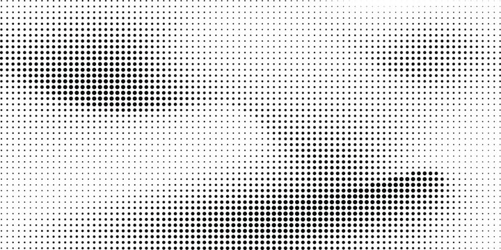 Abstract Dot Matrix Gradient Halftone Stylish Monochrome Vector Design 