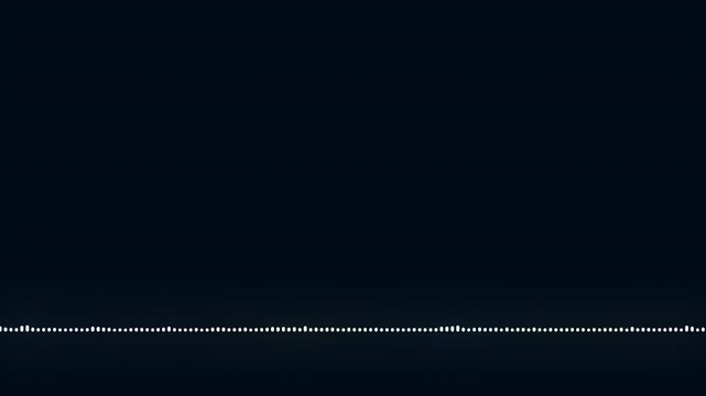 abstract music sound wave or audio wavefrom isolated on black background.Line digital minimalist voice and symbol technology.