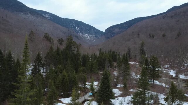 Last days of winter in Smugglers Notch, Vermont