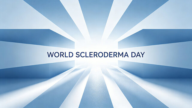 The radiation effect of World Scleroderma Day conveys the core concept of medical science popularization of disease care and hope.
