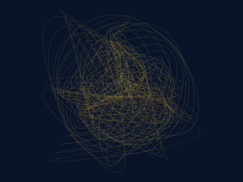 Harmonograph Curve Kinetic Art Decorative Background
