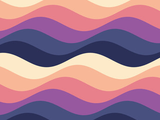 Fototapeta premium Rippled Horizontal Stripes Pattern Abstract Design