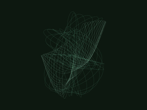 Harmonograph Pendulum Curve Mathematical Art Background