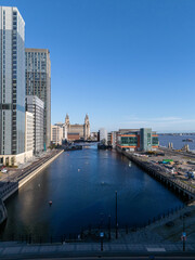Obraz premium Prince’s Dock In Liverpool, England 