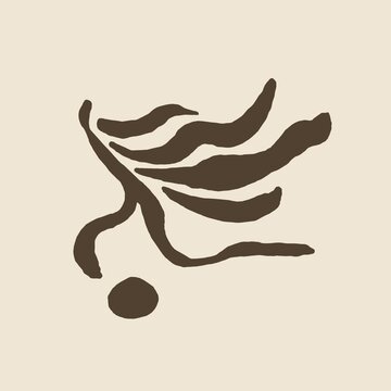 contemporary abstract human running logo
