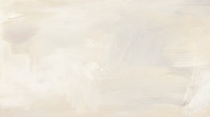 Obraz premium Soft neutral beige paint strokes create a gentle abstract background.