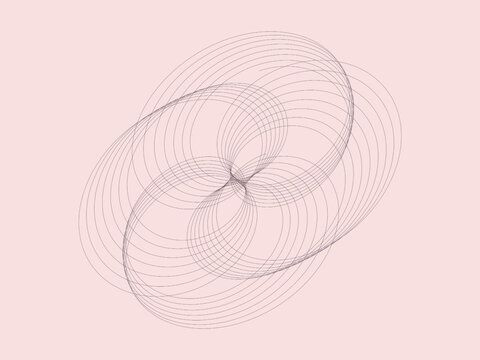 Harmonograph Curve Kinetic Art Decorative Background