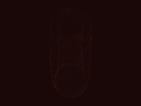 Strange Attractor Nebula Generative Space Art Poster