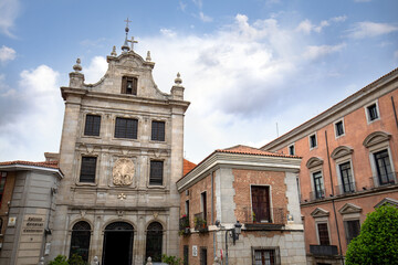 Fototapeta premium Facade of the military cathedral church of the Sacrament in Madrid, Spain