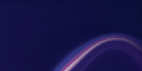 Fototapeta premium Neon line as speed or arc, turn, twist, bend in light effect. Light arc in neon colors, in the form of a turn and a zigzag. Abstract background in blue, yellow and orange neon colors.