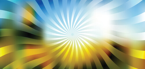 Obraz premium Sky blue and yellow swirl abstract background with abstract