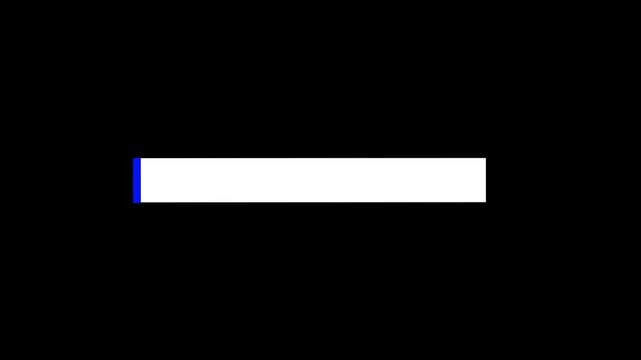 Lower third title bar animation, minimal white nameplate banner, clean text bar reveal, professional broadcast title strip, 4k Animation video on Black Background