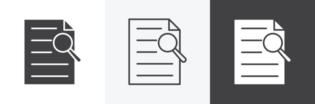 Case study icon set for web