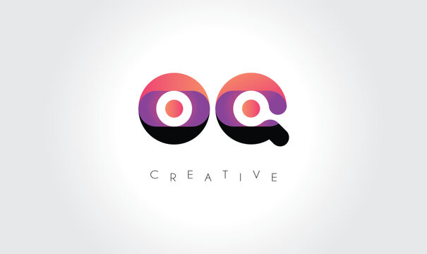 OQ Modern Gradient Abstract Logo &ndash; Creative Rounded Lettermark Branding Design