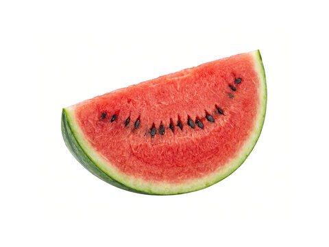 Water melon slice isolated on white background.