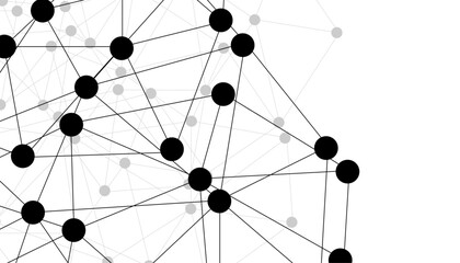 Abstract technology dot and line connection digital hi tech design concept background. Space for text. Vector illustration © Rayhan