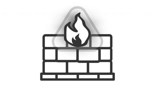 Animated firewall icon