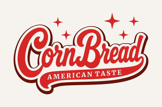 Cornbread logo vector illustration template