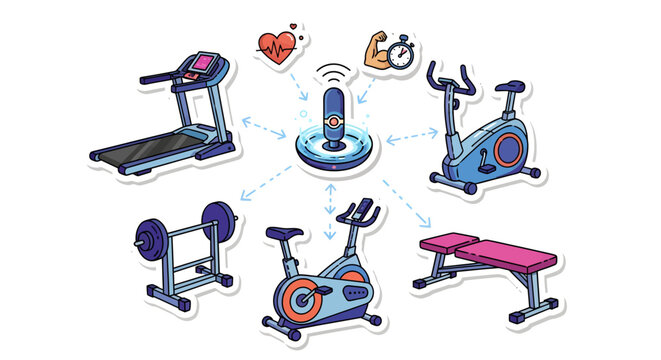 Fitness equipment and exercise machines for workout and health