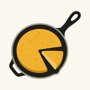 Cornbread logo vector illustration template