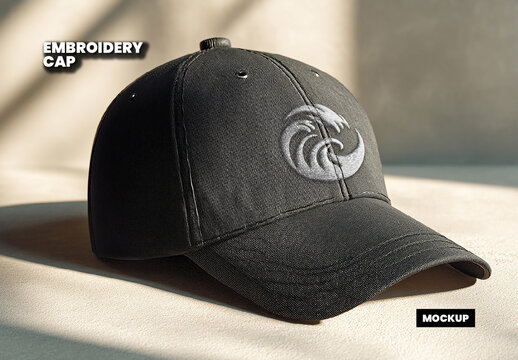 Embroidery Cap Mockup