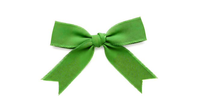 Green four-pointed star shape with glossy finish, isolated on white background