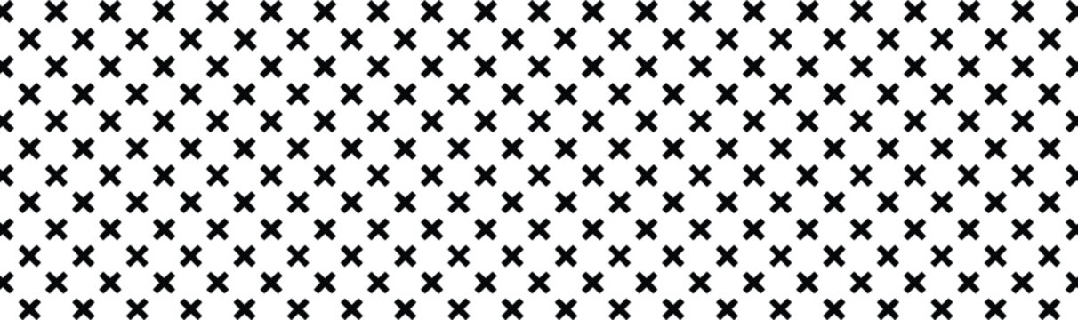 Black cross pattern background, seamless geometric texture with repeating plus signs, minimalist abstract graphic design for wallpaper, decorative fabric print, textile ornament
