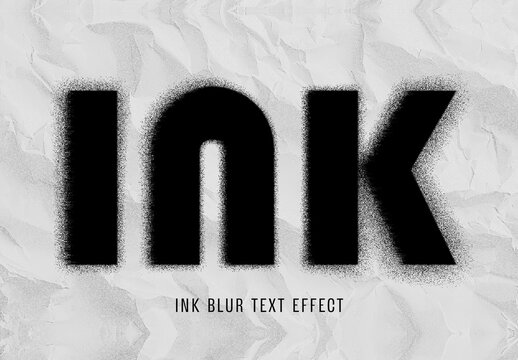 Ink Blur Text Effect