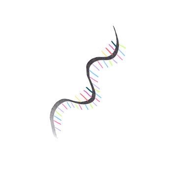 Close-up of RNA structure representing modern genetic research and innovation