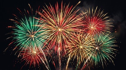 Fototapeta premium Spectacular independence day fireworks a vibrant celebration of usa freedom and patriotism