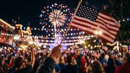 Spectacular independence day fireworks celebrating usa freedom with a vibrant display © TARAK