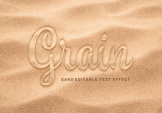 Sand Script Text Effect