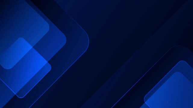 Dark Blue Abstract Video Background with Moving Glass Effect Tiles Futuristic Transparent Motion Design Elegant Digital Texture Loop Animation