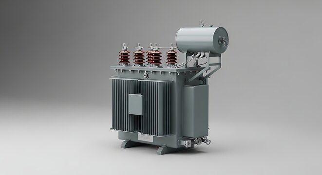 Industrial Electrical Transformer - Power Distribution and Energy Conversion.