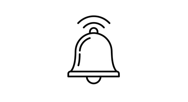 Notification Bell Alert Line Icon