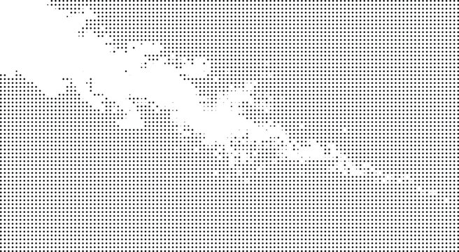 Abstract white noise texture isolated on transparent background