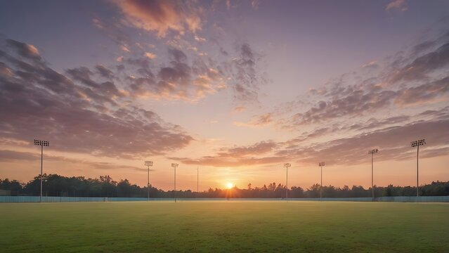 Minimal rural field representing harmony and balance