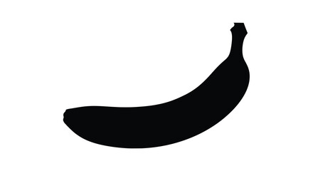banana silhouette on white background high quality professional © MdRakib