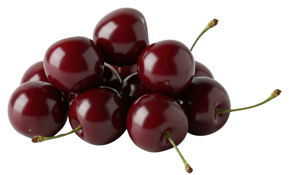 Red cherry png Ripe fruit cutout Sweet berry png Fresh produce cutout Delicious cherry png Healthy fruit cutout Organic berry png Juicy cherry cutout Vibrant isolated transparent background image
