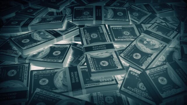 Huge Pile Of Money Millions Of Dollars Inverted View
