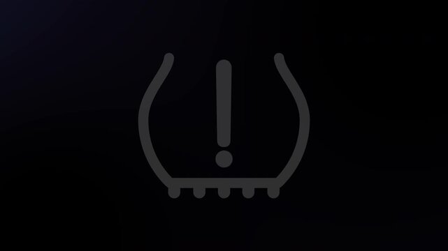 Tire Pressure Monitoring System car  dashboard light icon indicator video footage
