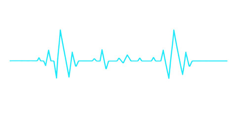 A green medical EKG monitor displays a rhythmic heartbeat wave forming a heart shape on a cardiology graph vector illustration representing healthy pulse rate technology © Fahid