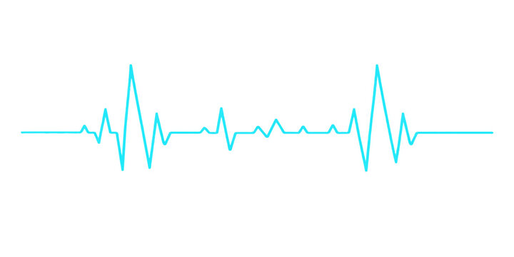 A green medical EKG monitor displays a rhythmic heartbeat wave forming a heart shape on a cardiology graph vector illustration representing healthy pulse rate technology