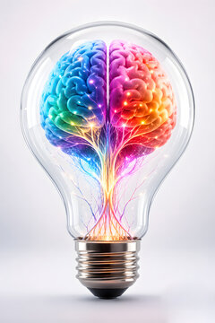 Innovative thinking and brain storming concept on background.