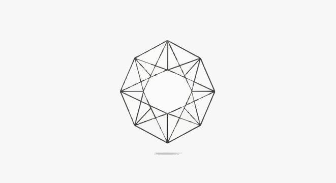 Geometric abstract design featuring an eight-pointed star and octagon pattern