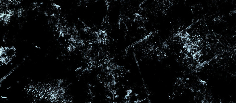 Black background with grunge noise particles. Dark concrete stone wall.	