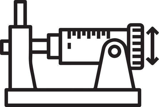micrometer screw gauge with rotating thimble