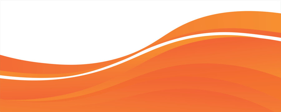 Vector orange line background curve element with white space for text and message design, overlapping layers, vector